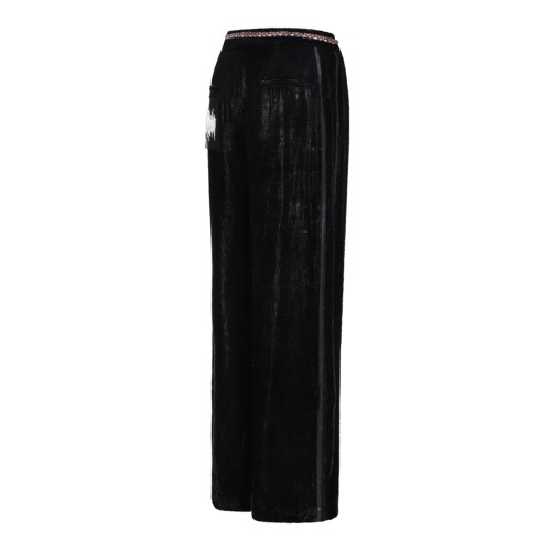 Black Velvet Trousers