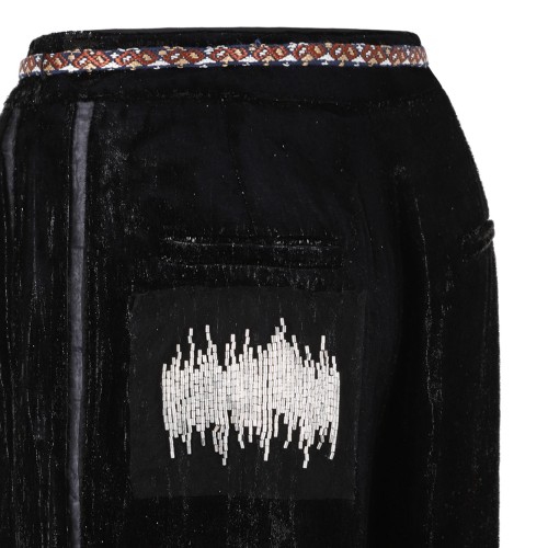 Black Velvet Trousers