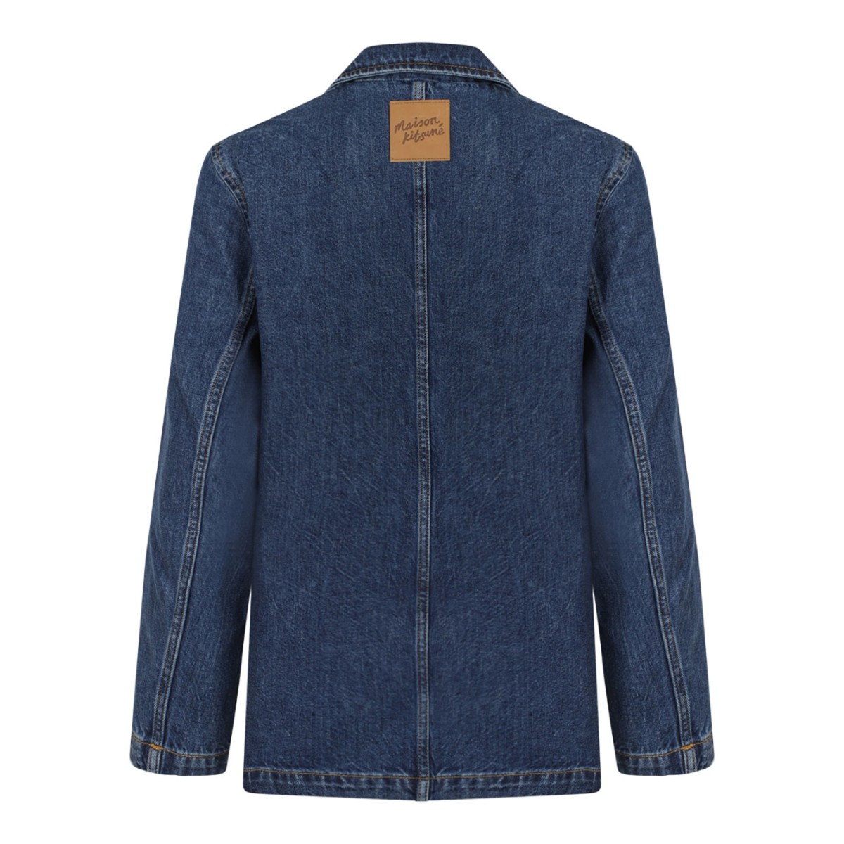 Washed Indigo Tailored Denim Jacket