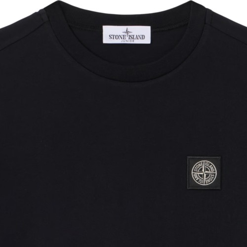 Black Long-Sleeved T-Shirt With Compass Logo Applied