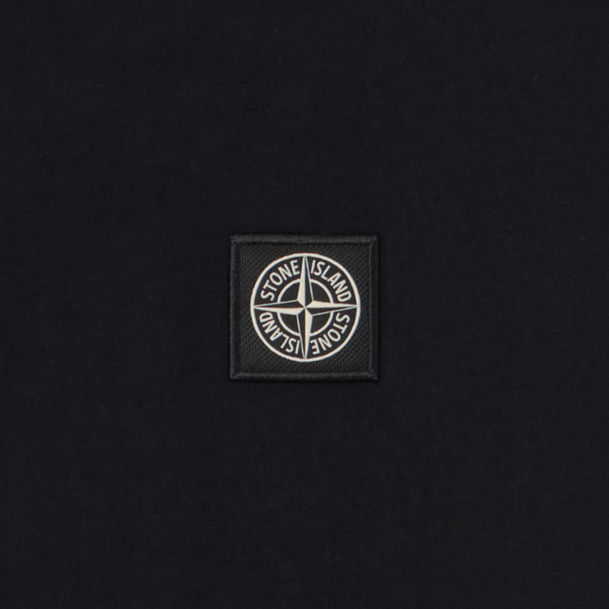 Black Long-Sleeved T-Shirt With Compass Logo Applied