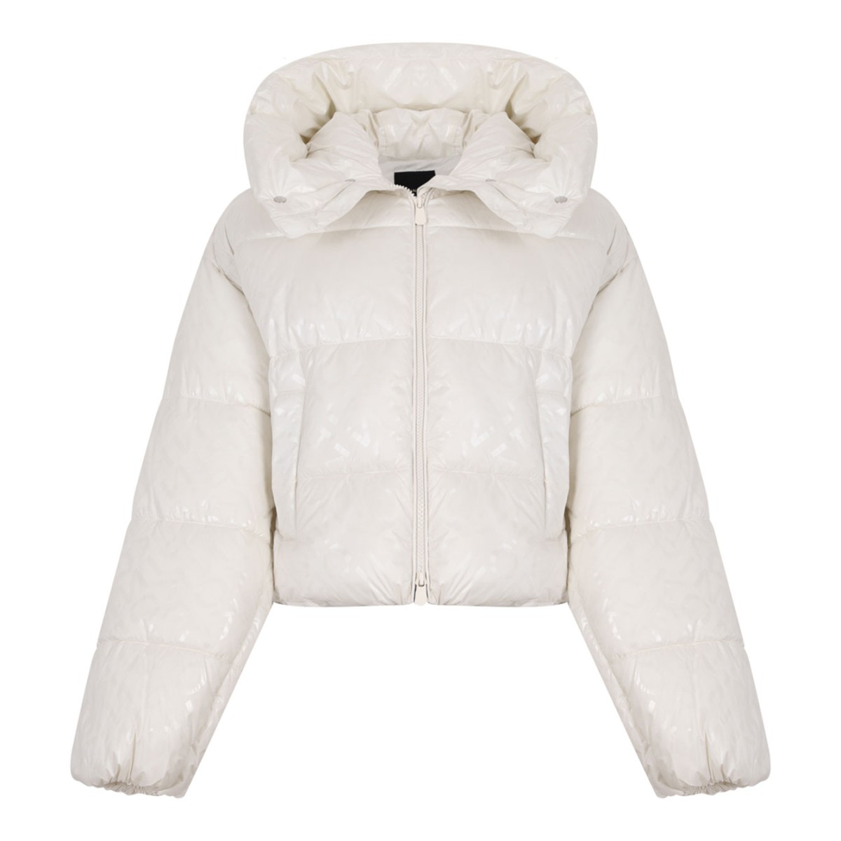 Off White Hooded Puffer Jacket