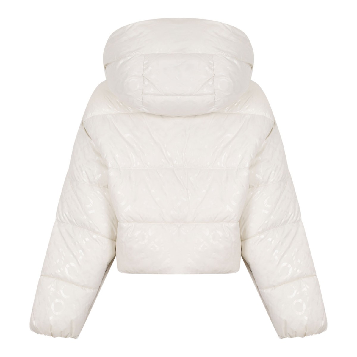 Off White Hooded Puffer Jacket