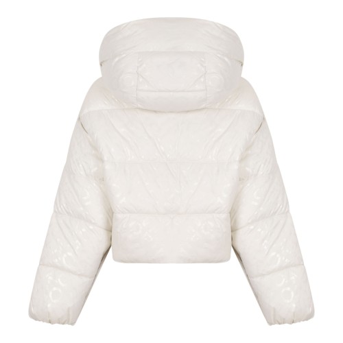 Off White Hooded Puffer Jacket