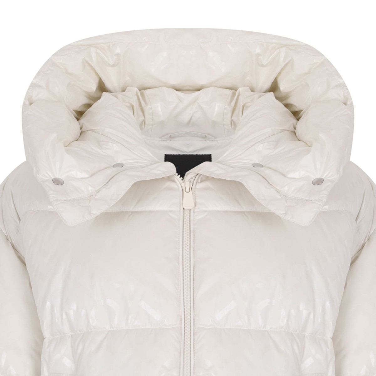 Off White Hooded Puffer Jacket