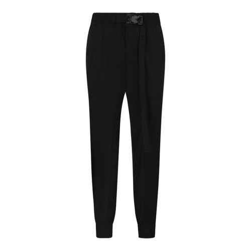 Elasticated-Waistband Low-Crotch Trousers