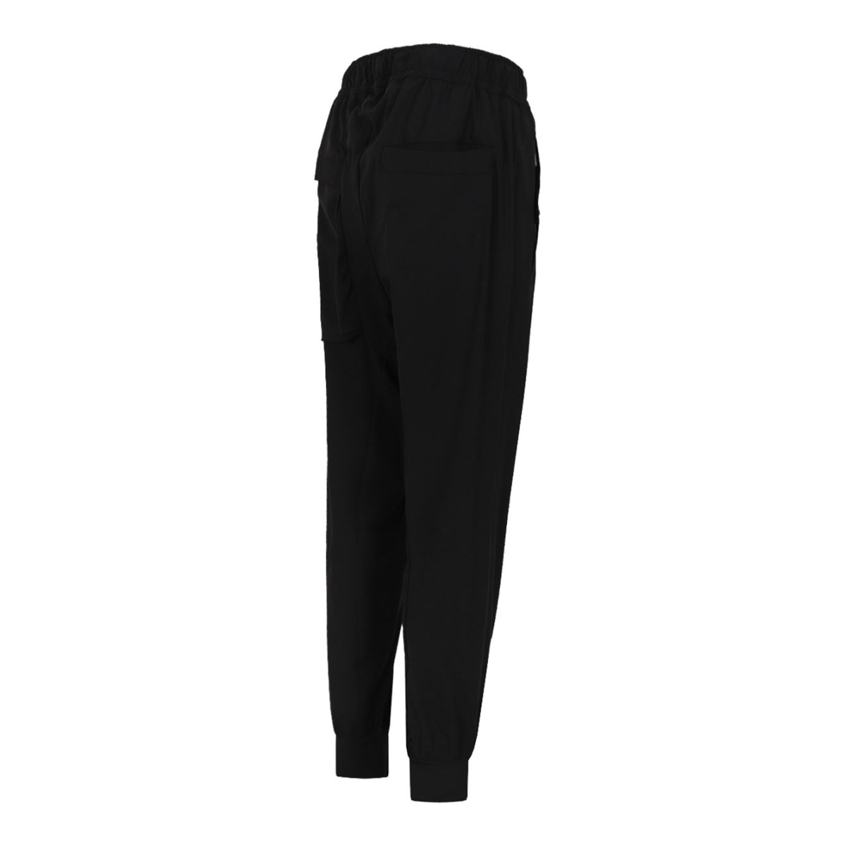 Elasticated-Waistband Low-Crotch Trousers