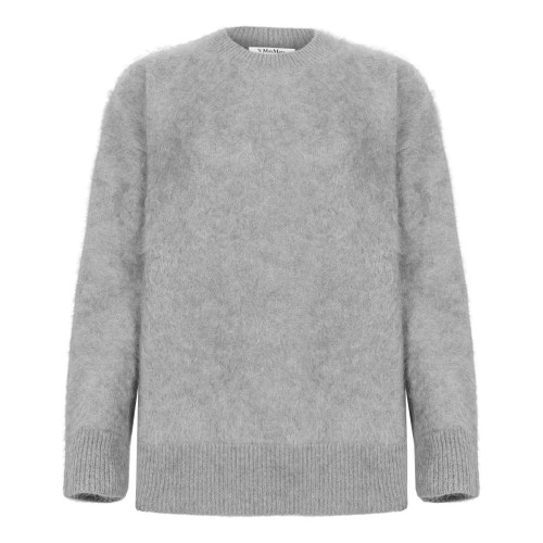 Light Grey Brushed Cashmere Sweater