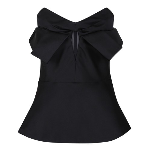 Black Strapless Corset Top