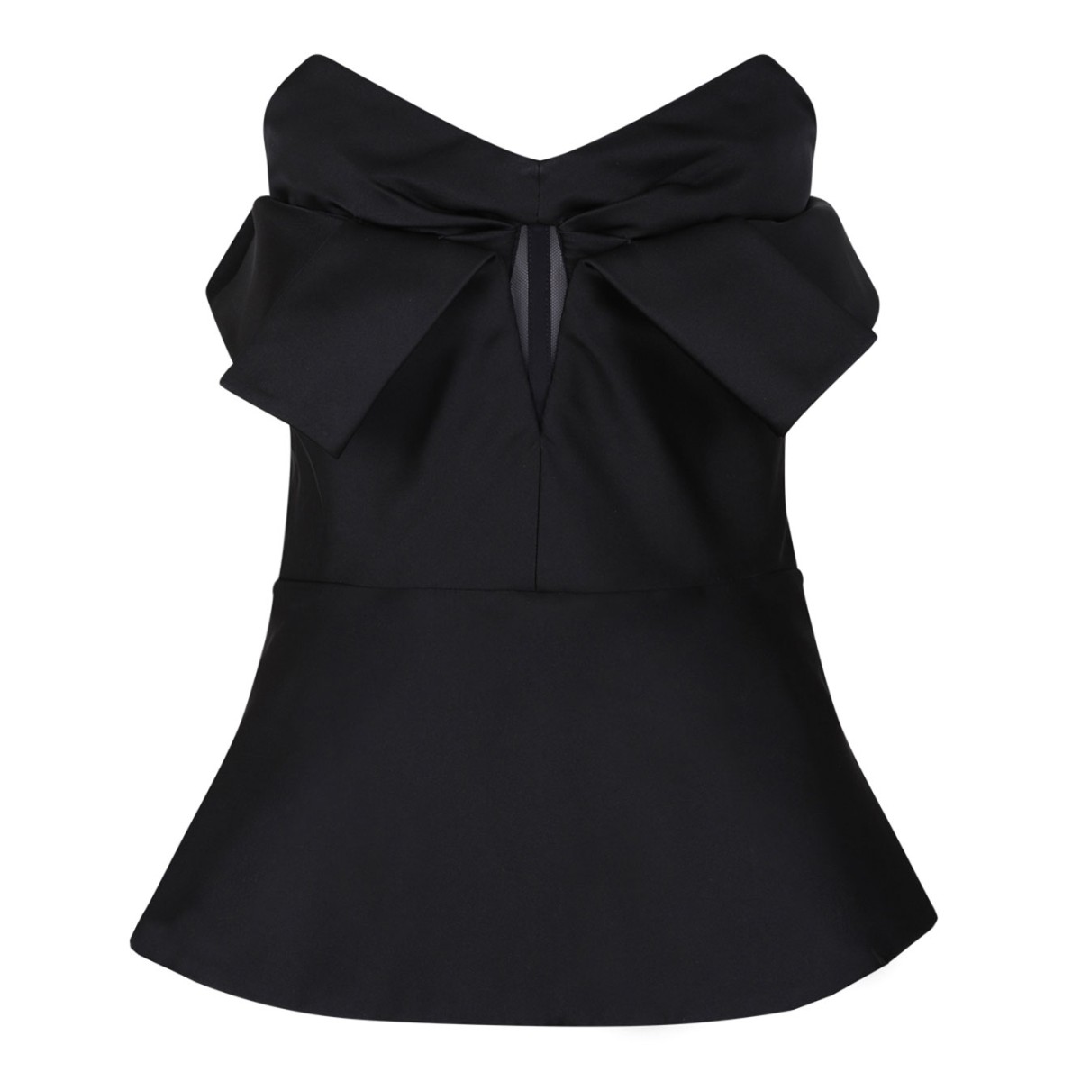 Black Strapless Corset Top