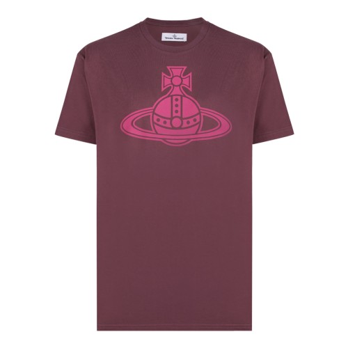 Burgundy Logo Print T-Shirt