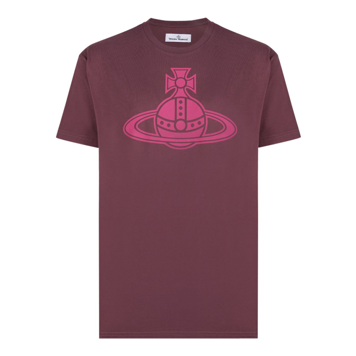 Burgundy Logo Print T-Shirt