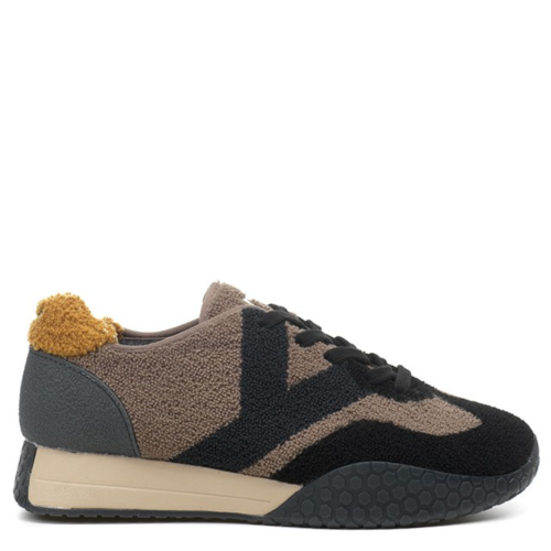 Black and Taupe KM 9730 Sneakers
