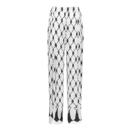 Off White Knot-Pattern Trousers