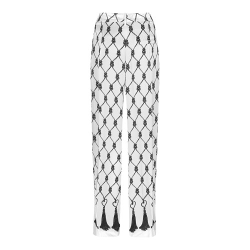 Off White Knot-Pattern Trousers