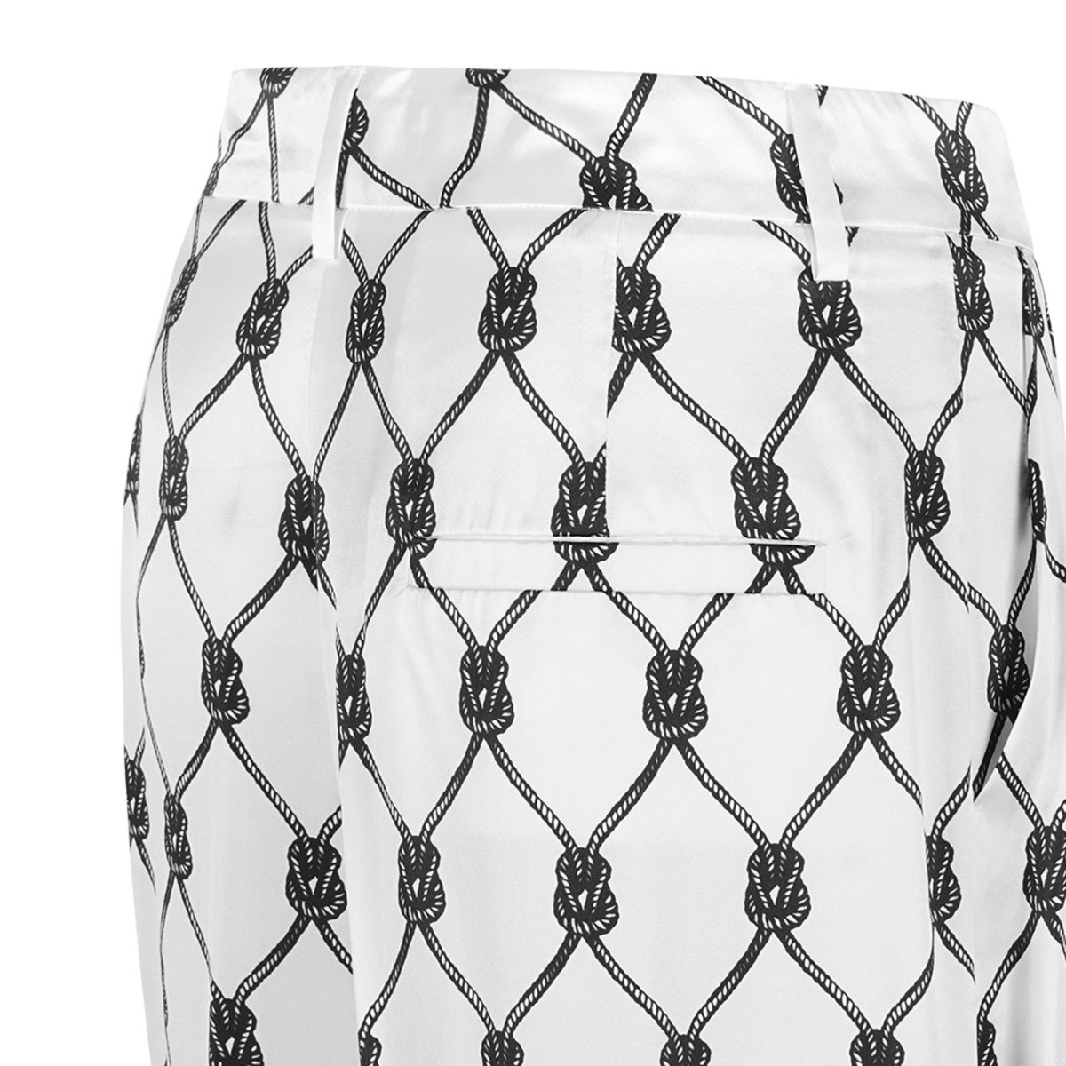 Off White Knot-Pattern Trousers
