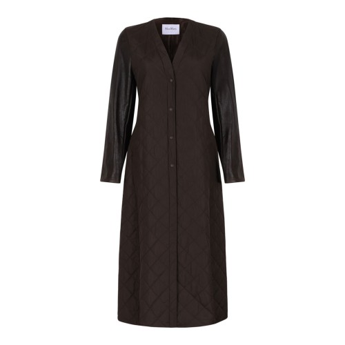 Quilted Coat In Technical Fabric