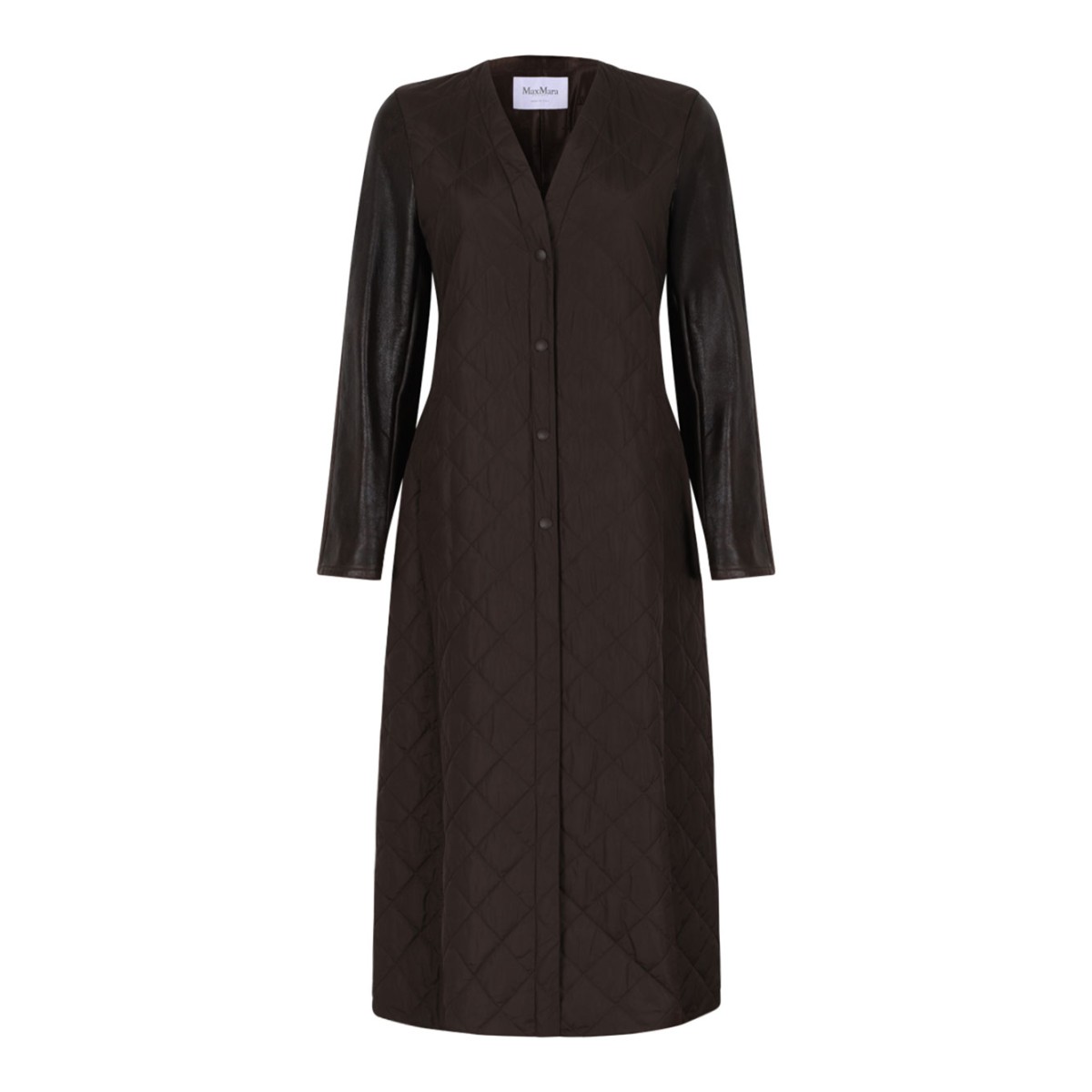 Quilted Coat In Technical Fabric