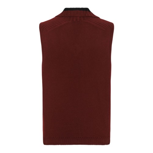 Brick Wool Fisherman Vest 2