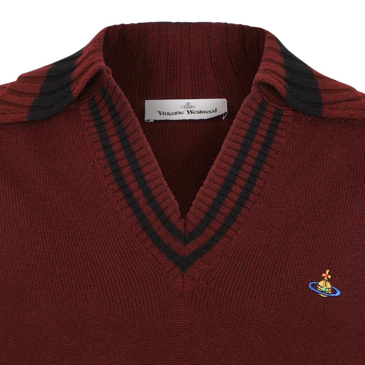 Brick Wool Fisherman Vest