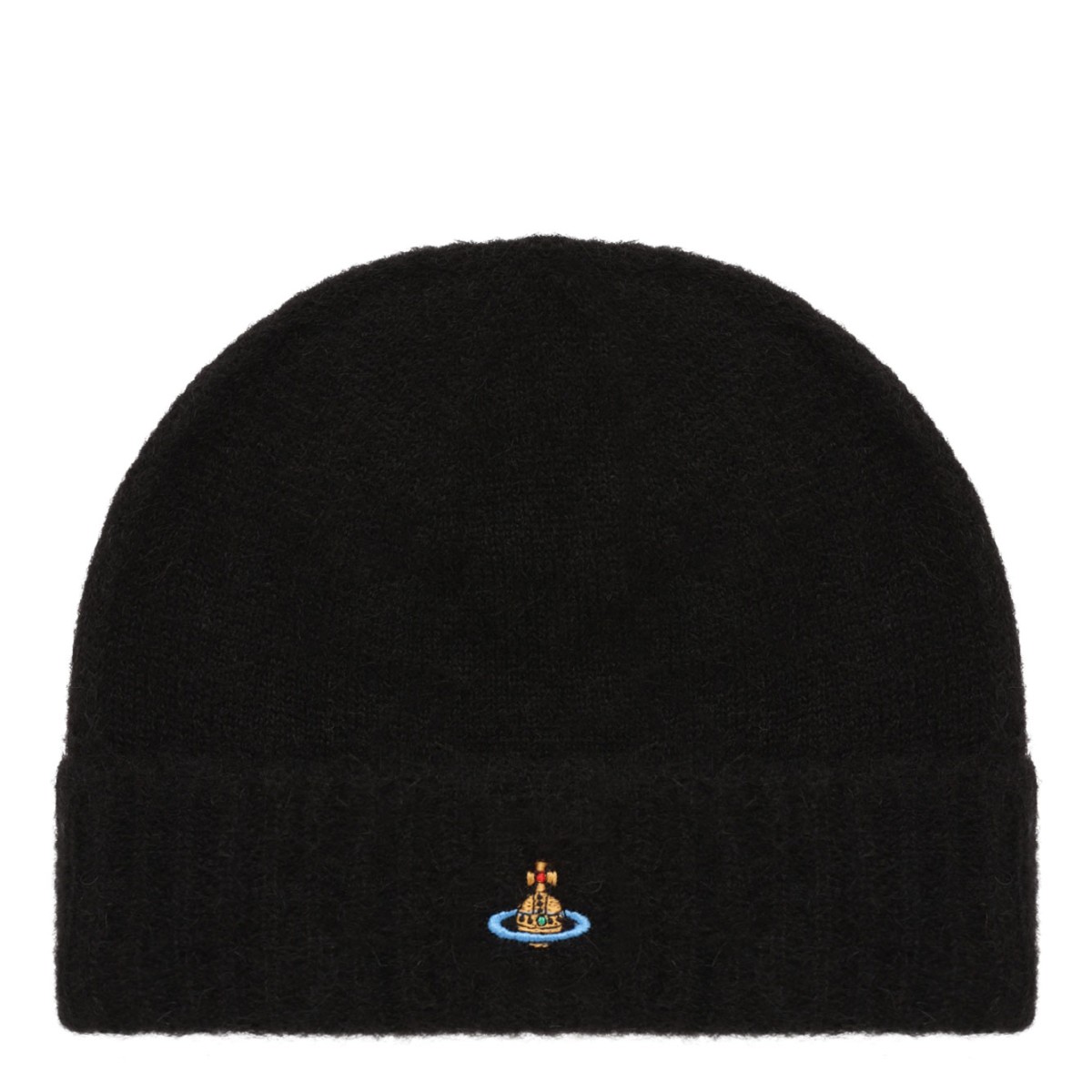 Black Fluffy Beanie