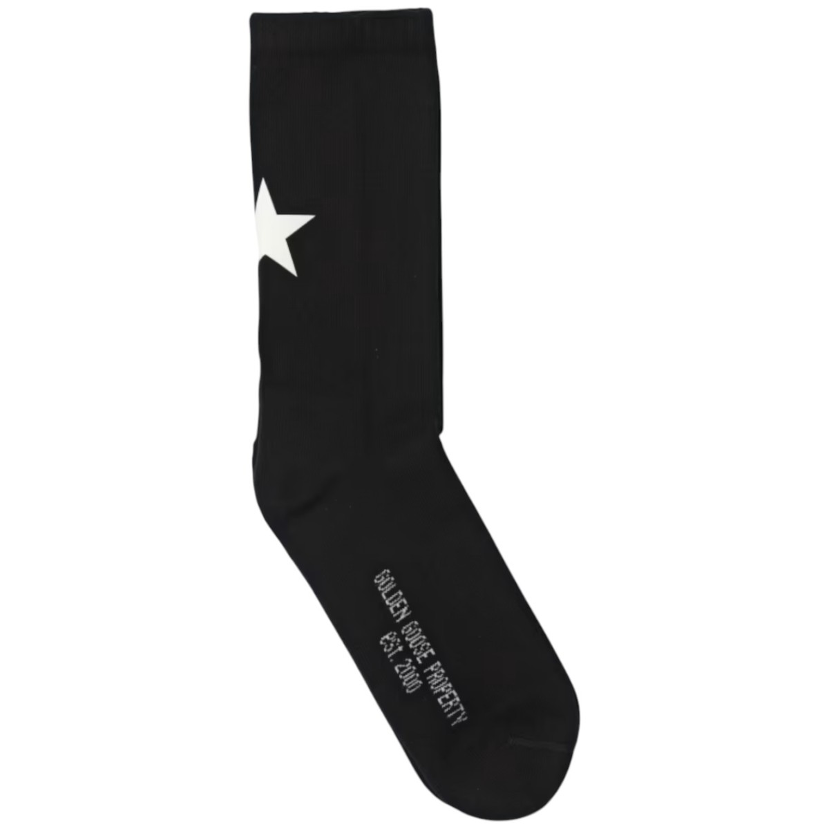 Black Star Socks in Stretch Cotton