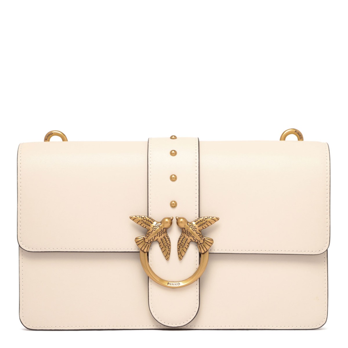 White Classic Love One Shoulder Bag