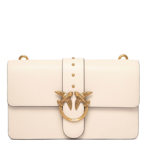 White Classic Love One Shoulder Bag