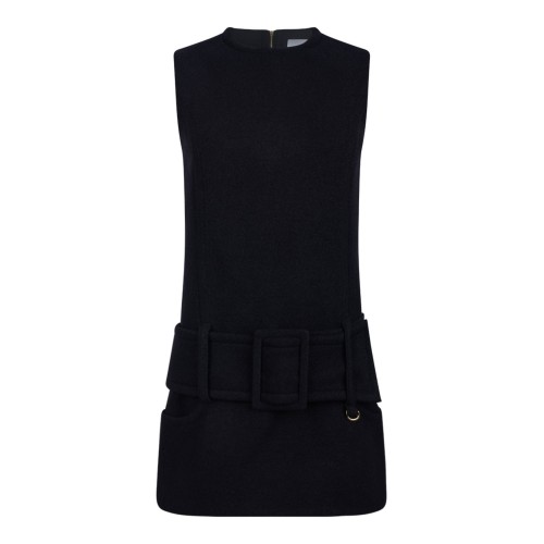 Black Belted Mini Dress