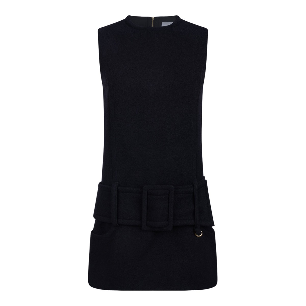 Black Belted Mini Dress