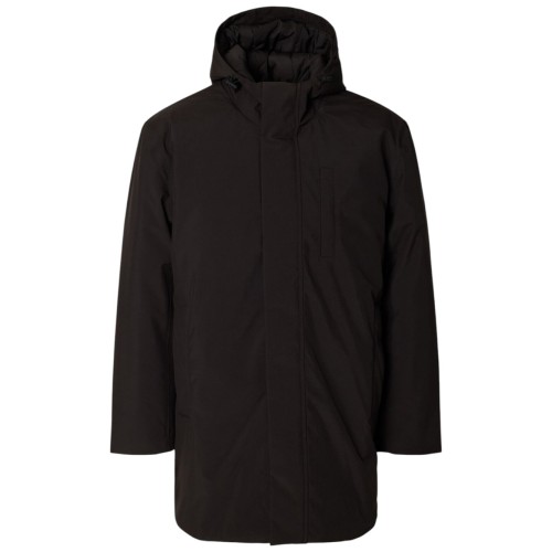 Black High Neck Parka