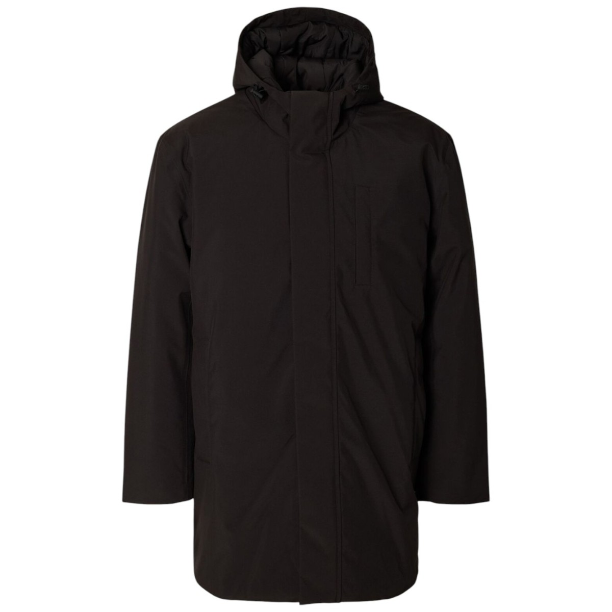 Black High Neck Parka