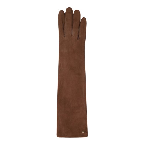 Light Brown Long Suede Nappa Gloves