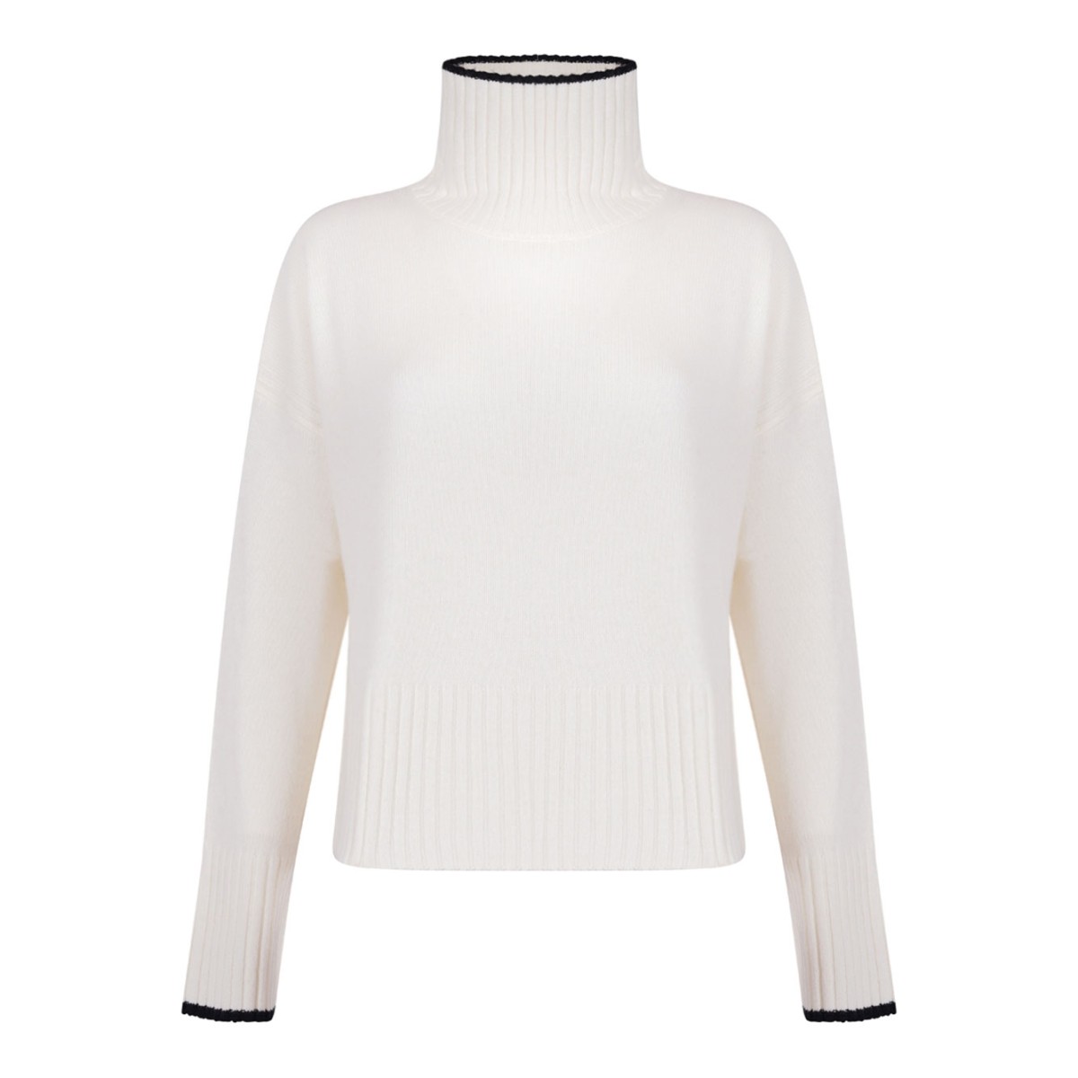 Off White High Neck Sweater