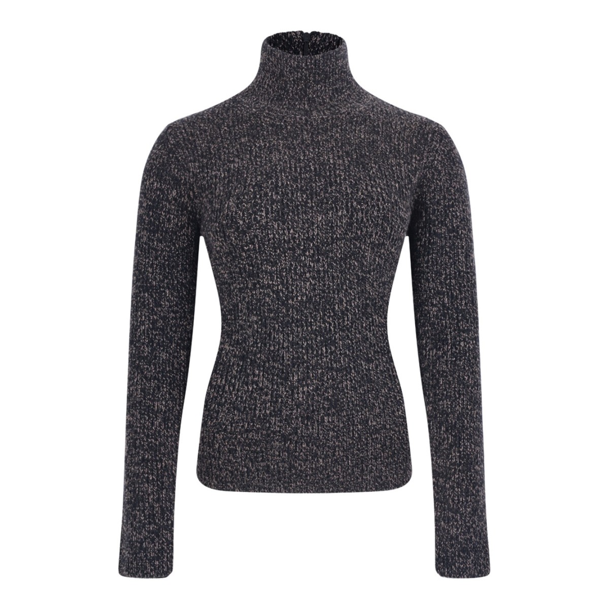 Turtleneck In Wool And Cashmere Mouline