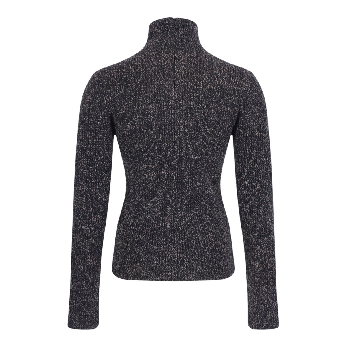 Turtleneck In Wool And Cashmere Mouline