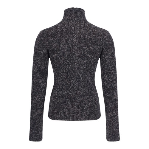 Turtleneck In Wool And Cashmere Mouline