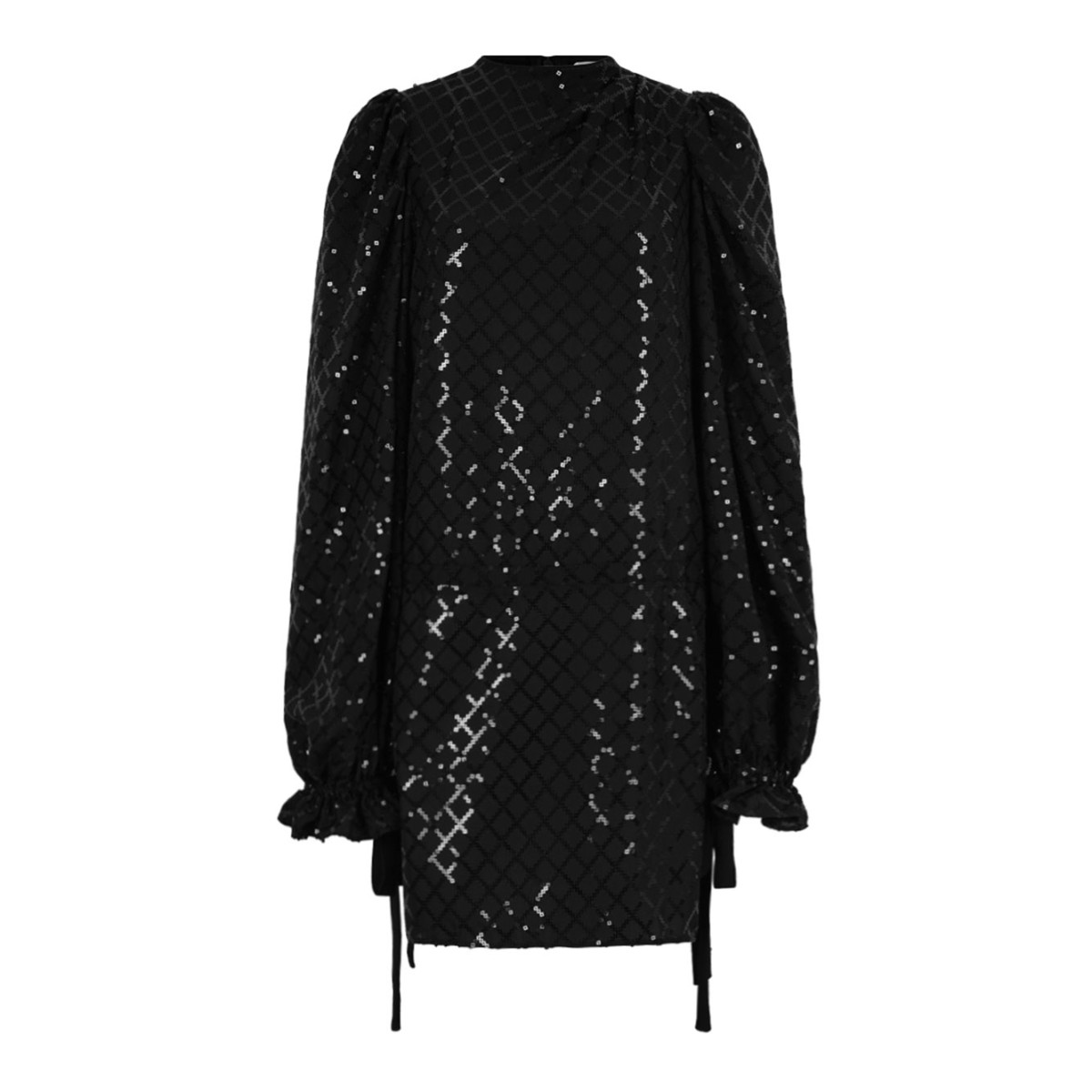 Black Mini Sequin Dress