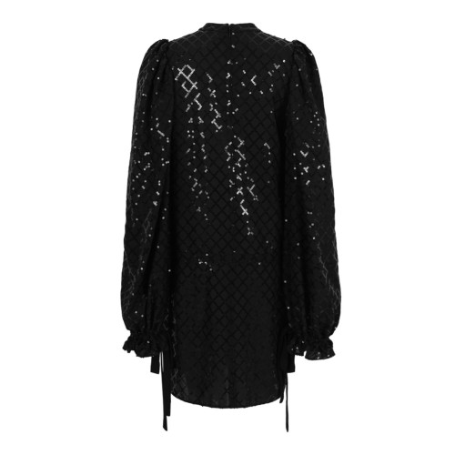 Black Mini Sequin Dress