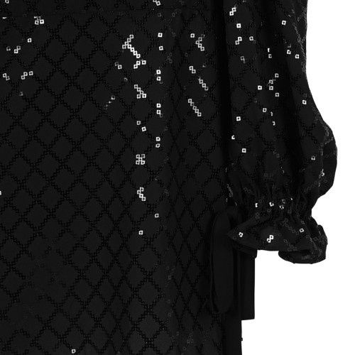 Black Mini Sequin Dress