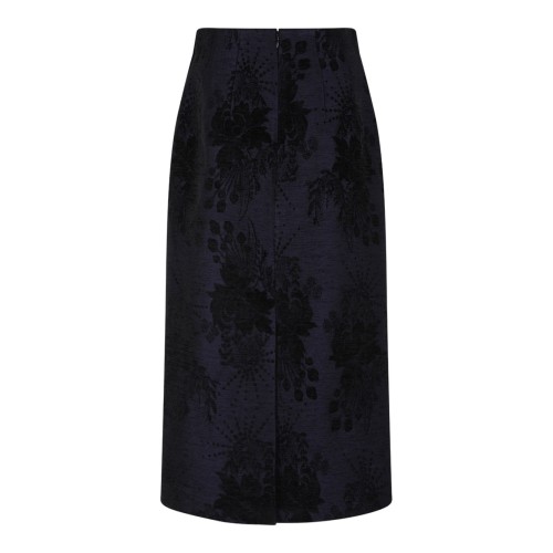 Graphite Blue Midi Skirt 2