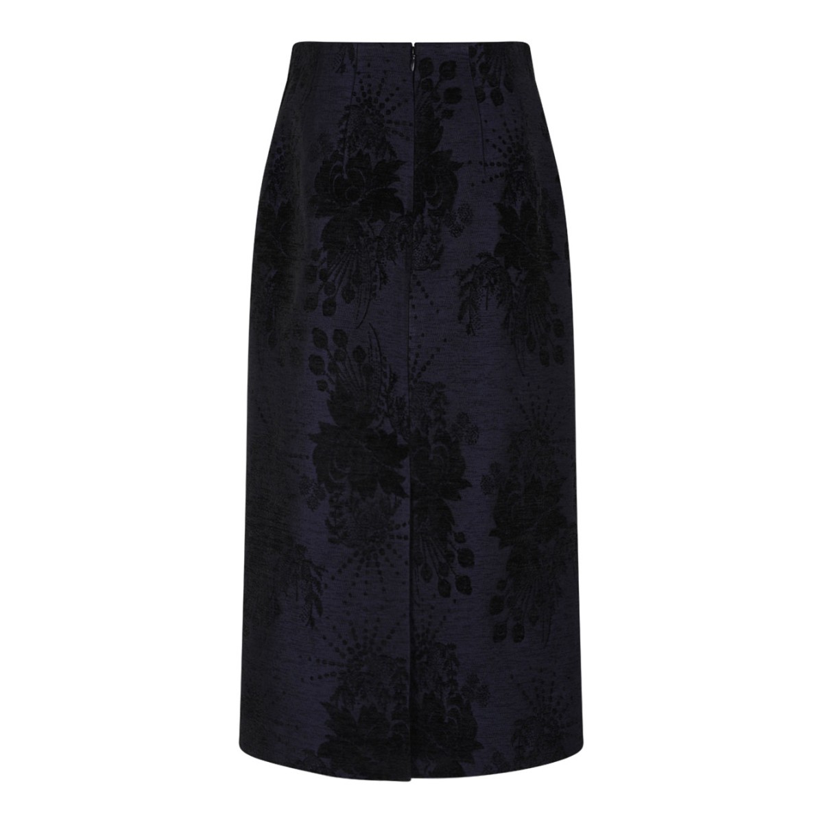 Graphite Blue Midi Skirt