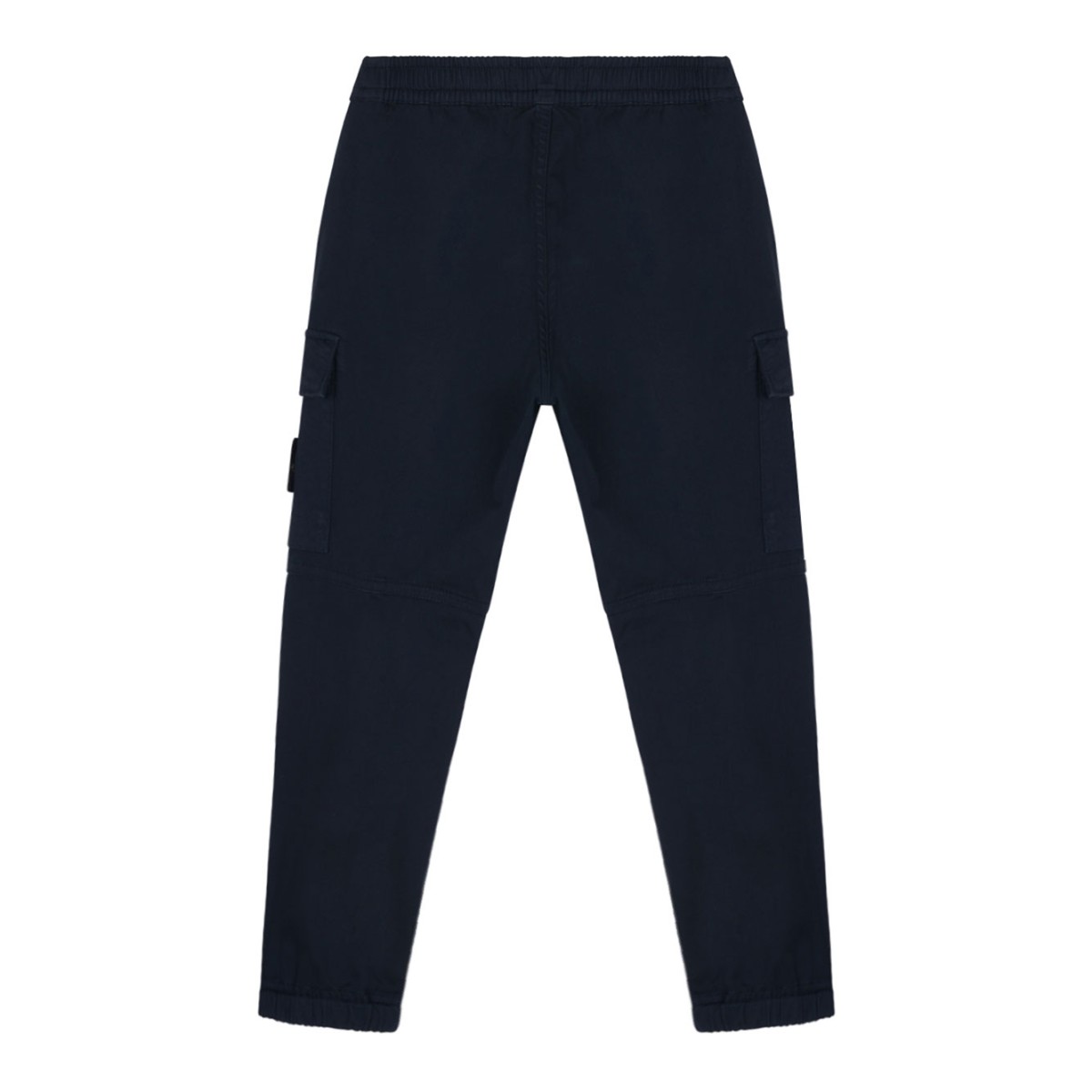 Navy Blue Logo Patch Trousers