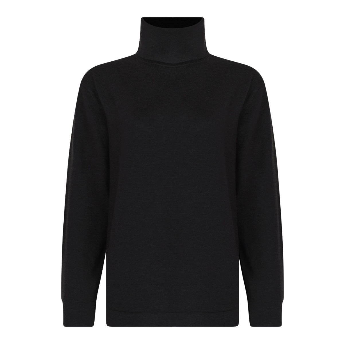 Brown High Neck Knitwear