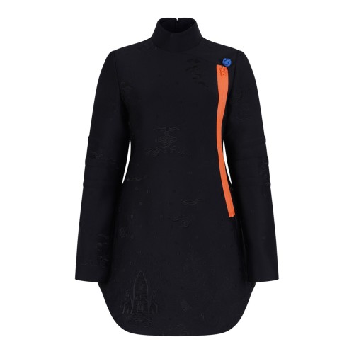 Dark Blue Chinese Jacket With Details