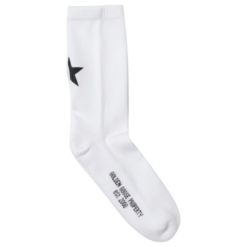 White Star Socks in Stretch Cotton