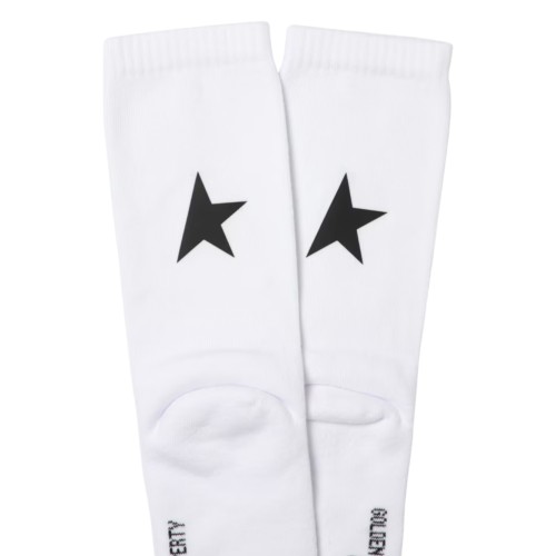White Star Socks in Stretch Cotton
