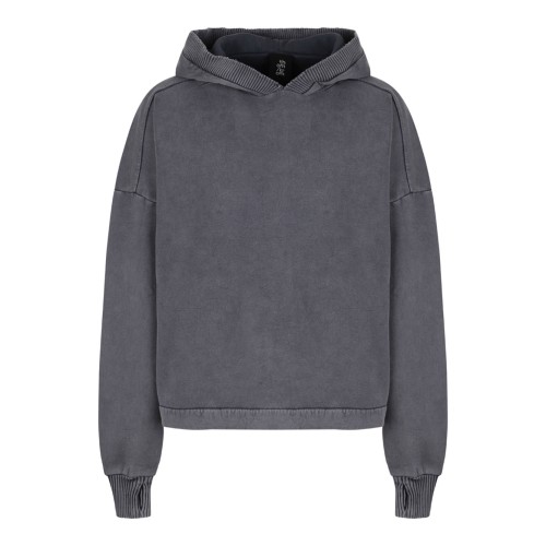 Used Grey Cotton Hoodie