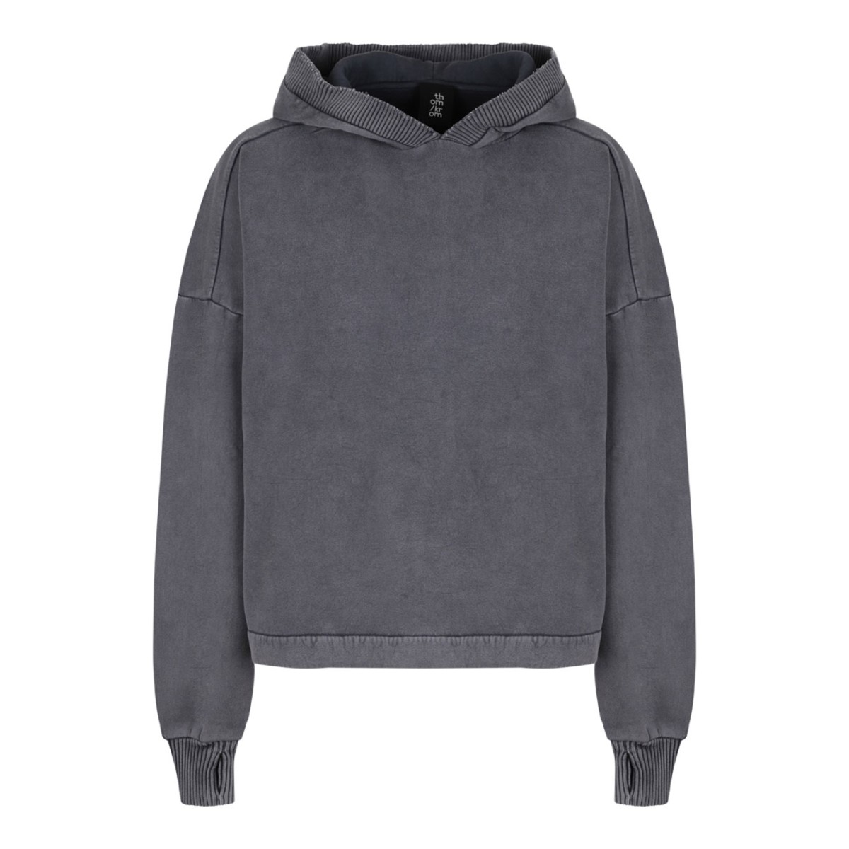 Used Grey Cotton Hoodie