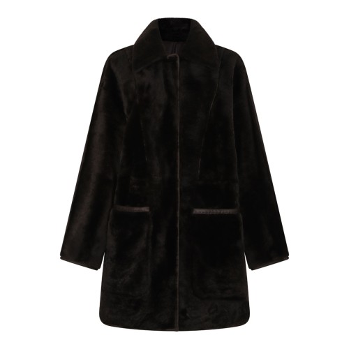 Brown Reversible Sheepskin Coat